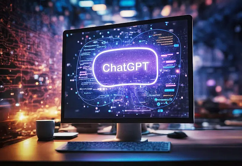 Monitor z napisem Chat GPT