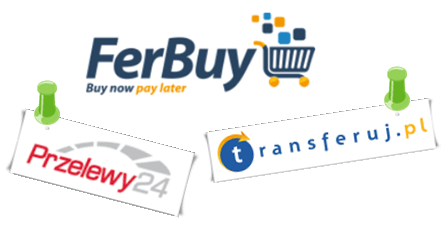 Logo Ferbuy, Transferuj i Przelewy24