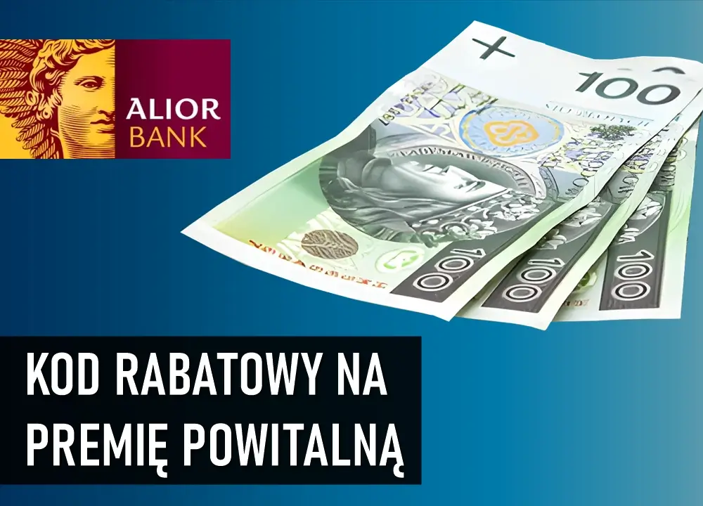 Grafika z promocją Aliora Banku z kodem rabatowym