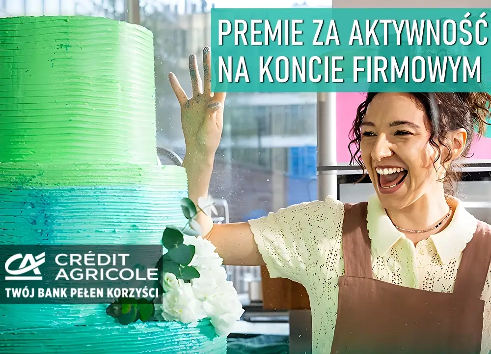 Tort i informacja o promocji z premiami na koncie firmowym w Credit Agricole